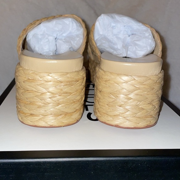 NWT J/SLIDES QUIVER Natural Raffia Sandal - Picture 10 of 15